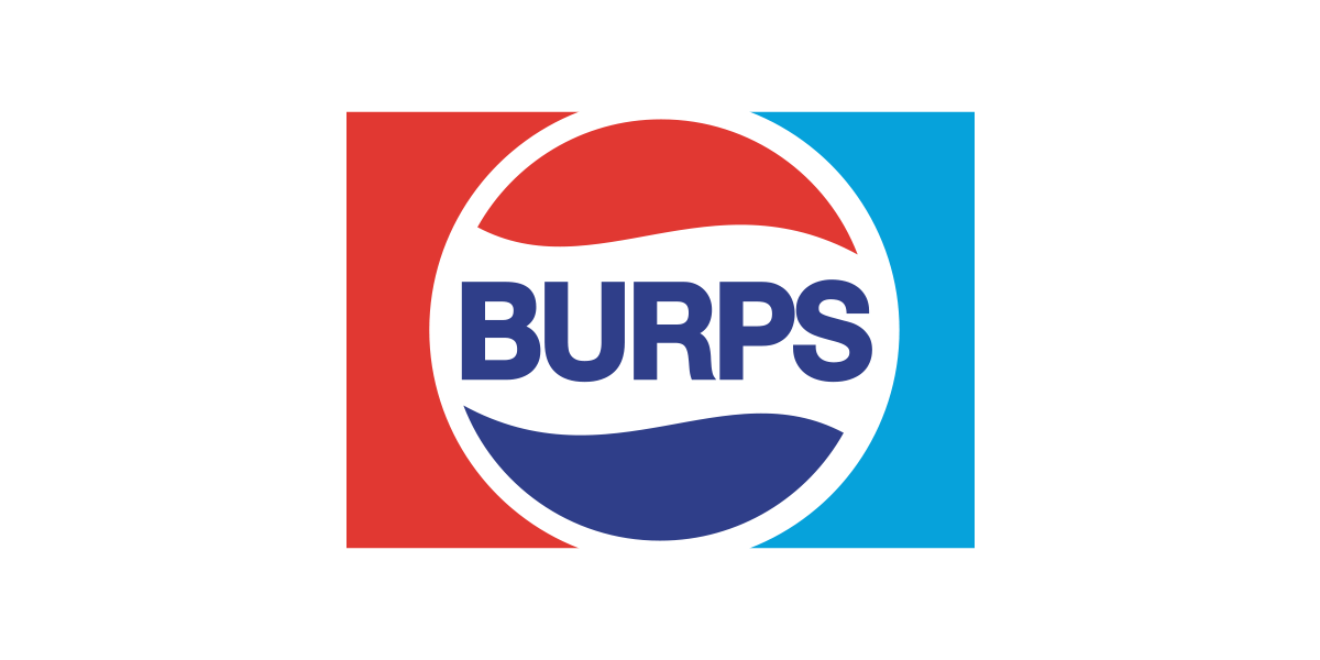 Burps (Pepsi logo parody) by lunchboxbrain