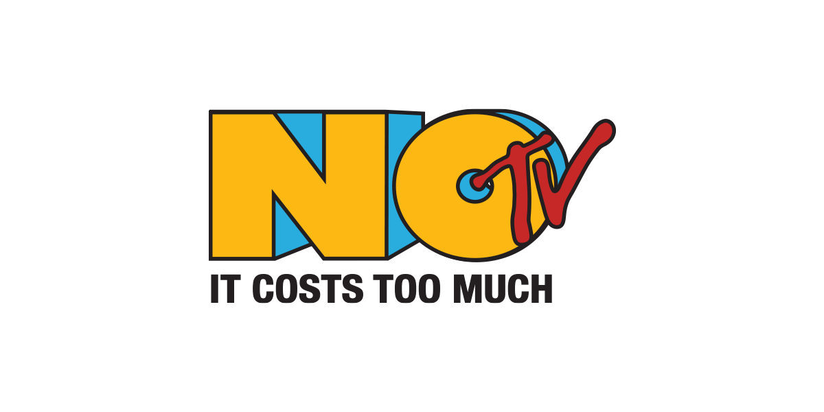 No TV (MTV logo parody) by lunchboxbrain